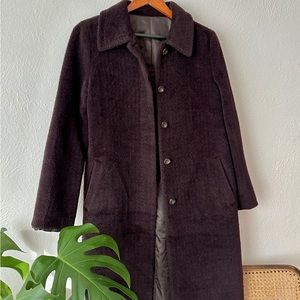 vintage teddy coat 🤎